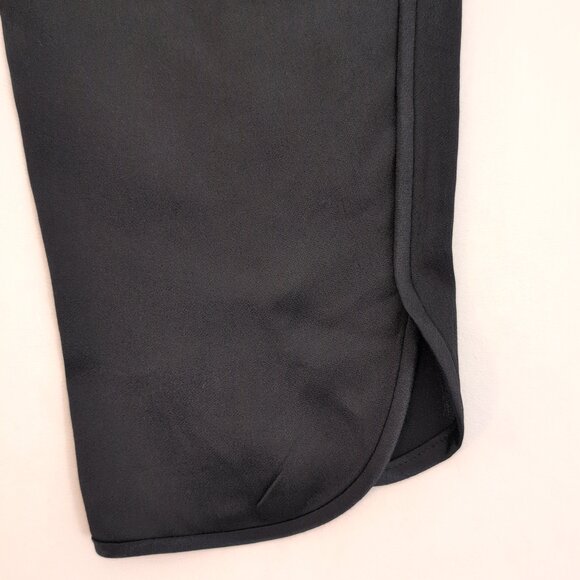Zara Satin Black Track Pants Joggers Size S NWT - Picture 8 of 11